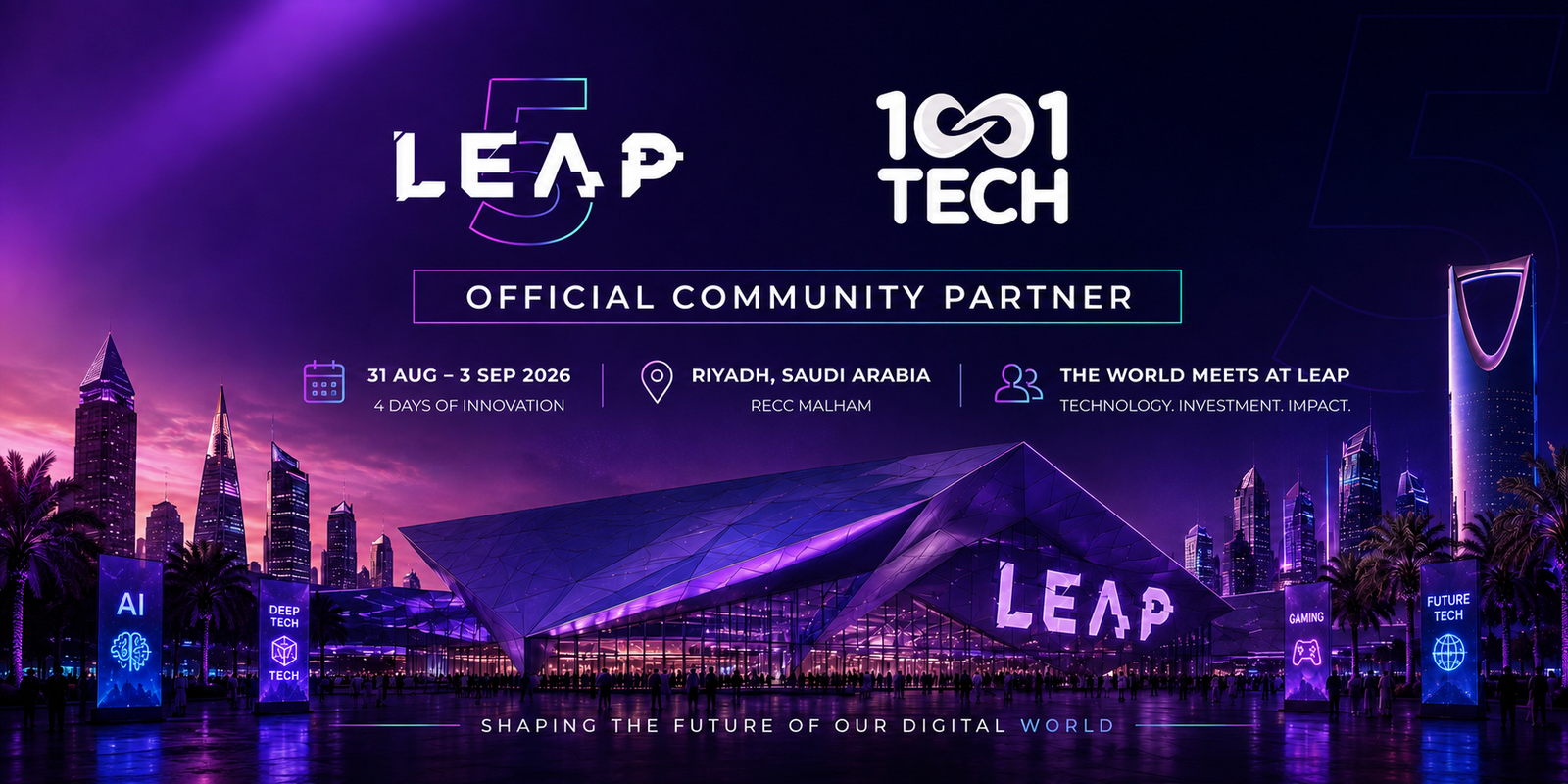 1001 TECH Official Community Partner of LEAP 2026